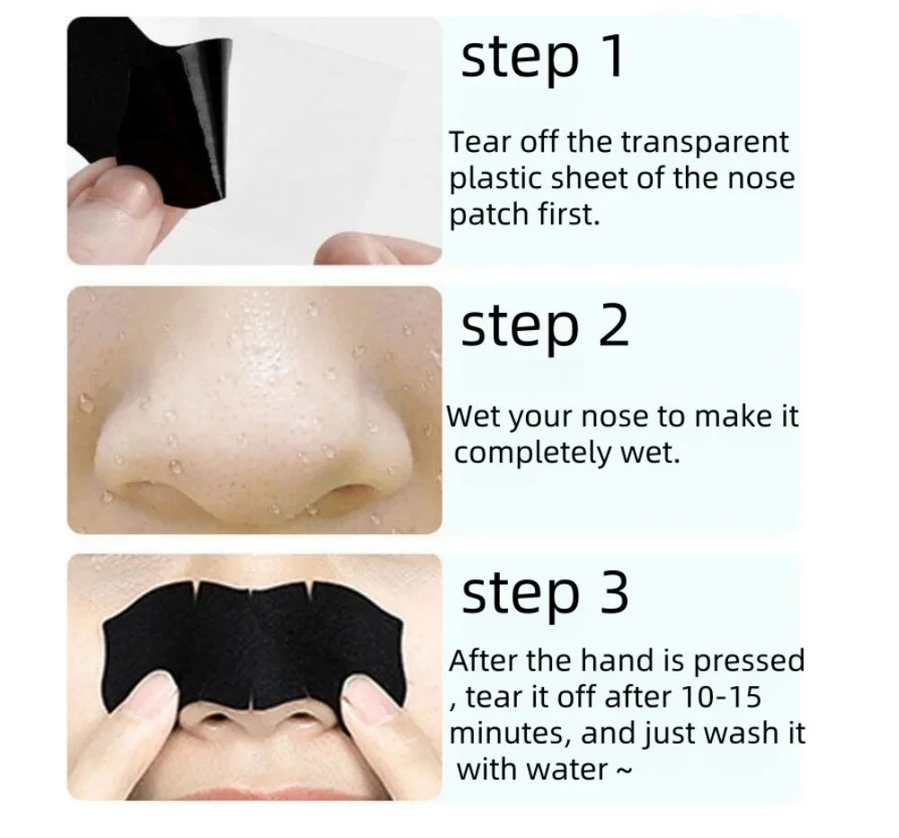 Bamboo Charcoal Blackhead Remover Strips