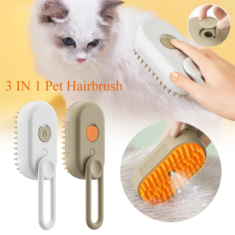 Pet Steam Brush – Clean, Groom & Relax