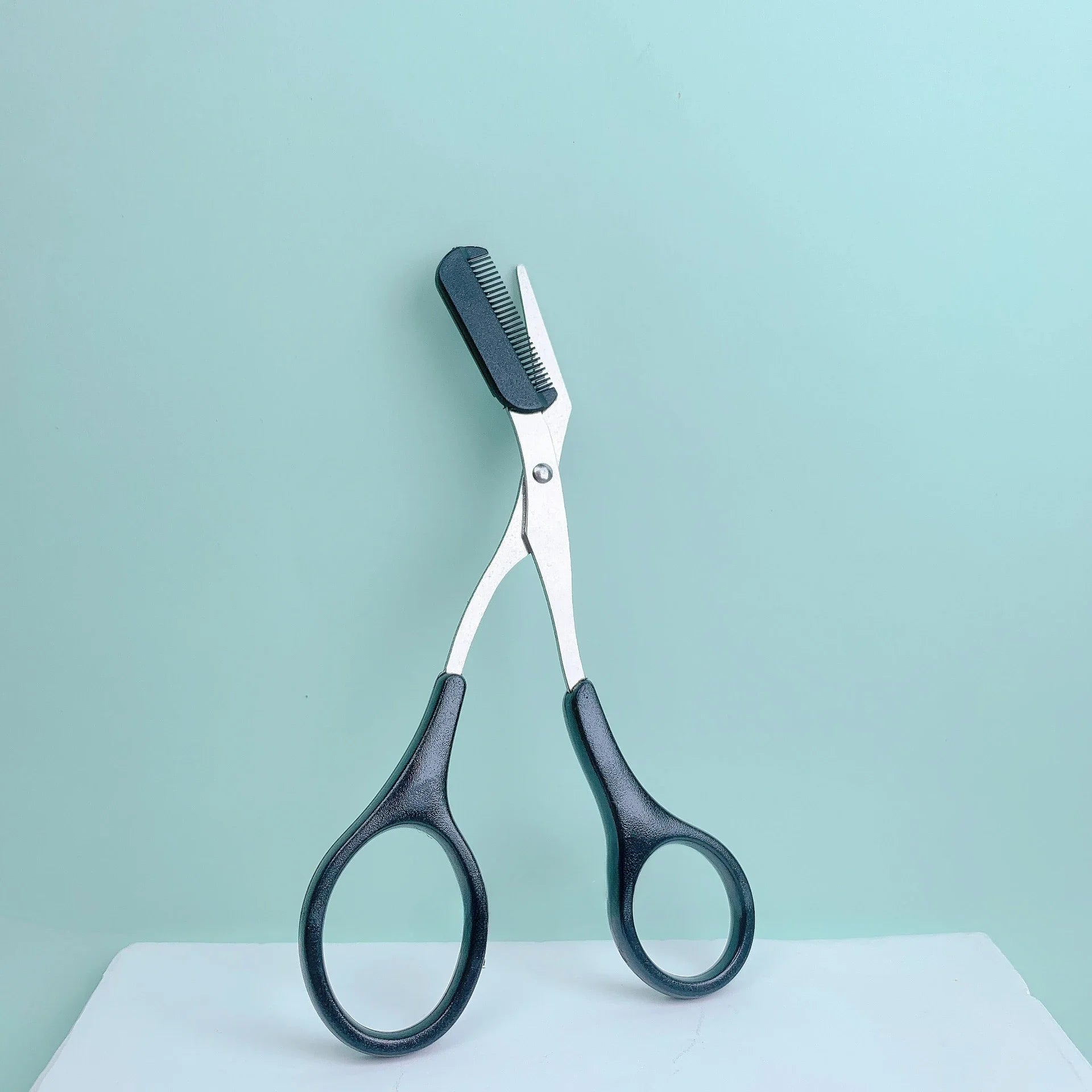 Eyebrow Scissors with Built-In Comb