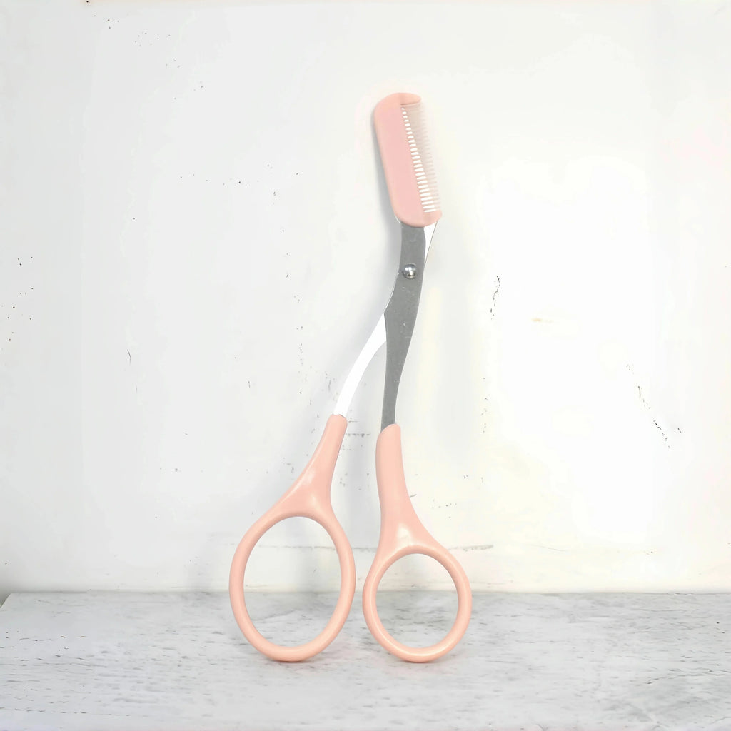 Eyebrow Scissors with Built-In Comb