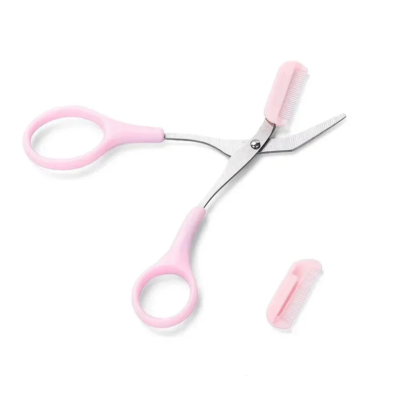 Eyebrow Scissors with Built-In Comb