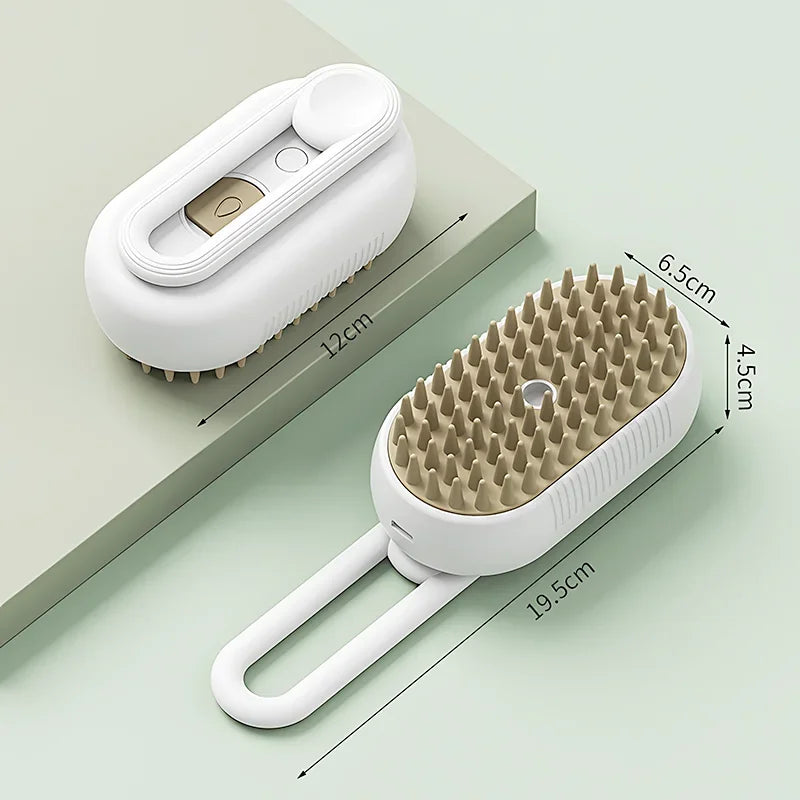 Pet Steam Brush – Clean, Groom & Relax