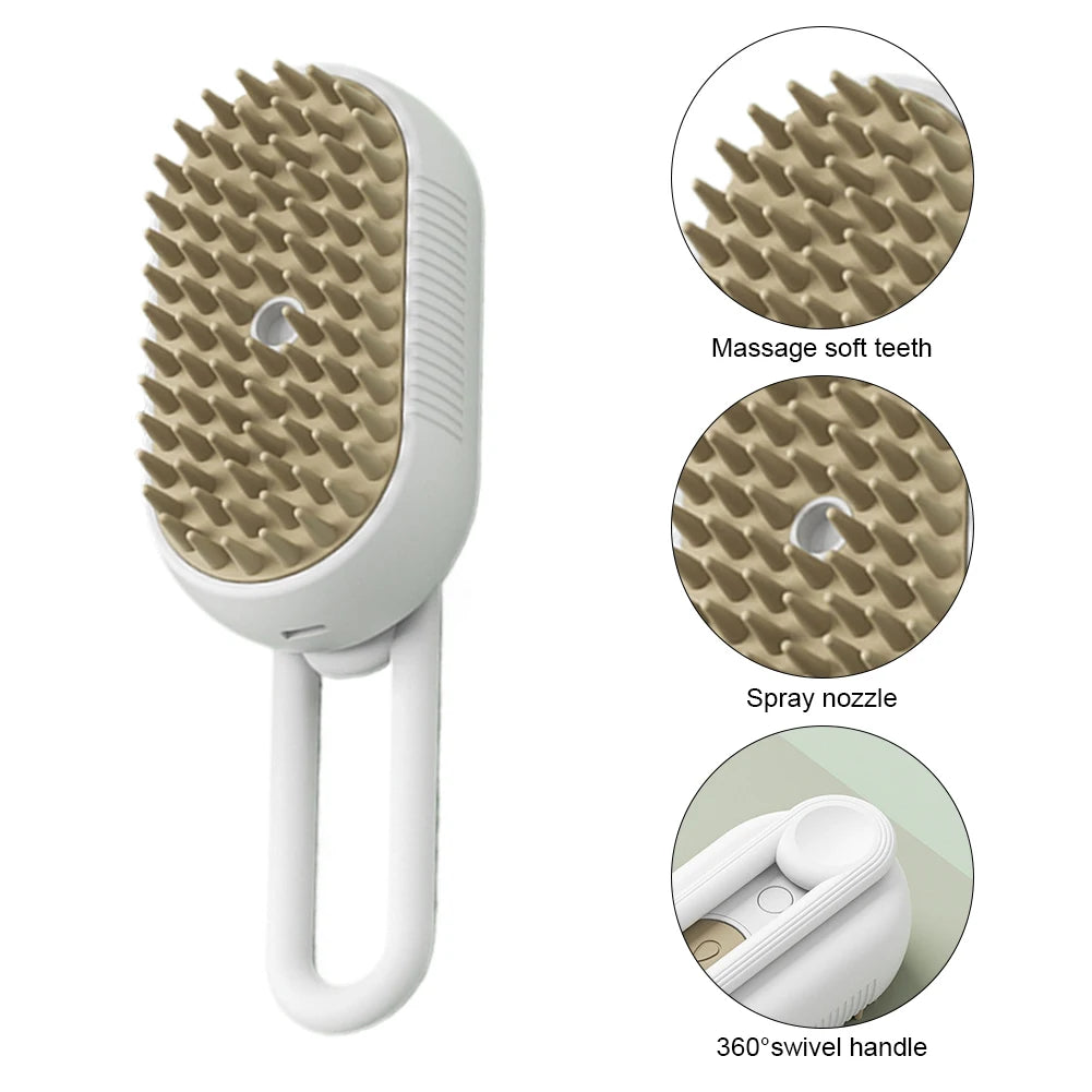 Pet Steam Brush – Clean, Groom & Relax