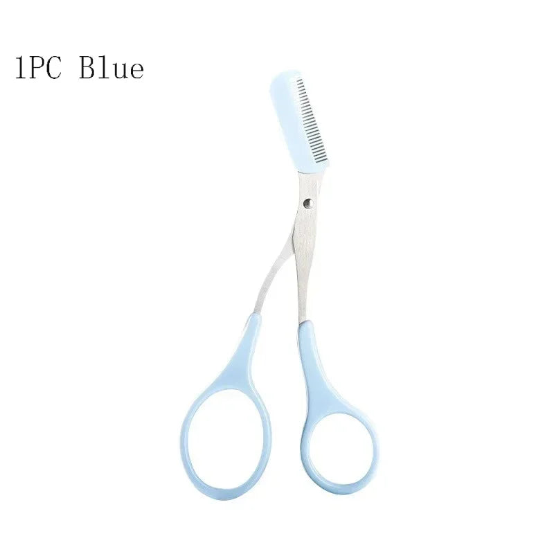 Eyebrow Scissors with Built-In Comb