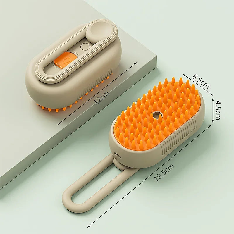 Pet Steam Brush – Clean, Groom & Relax