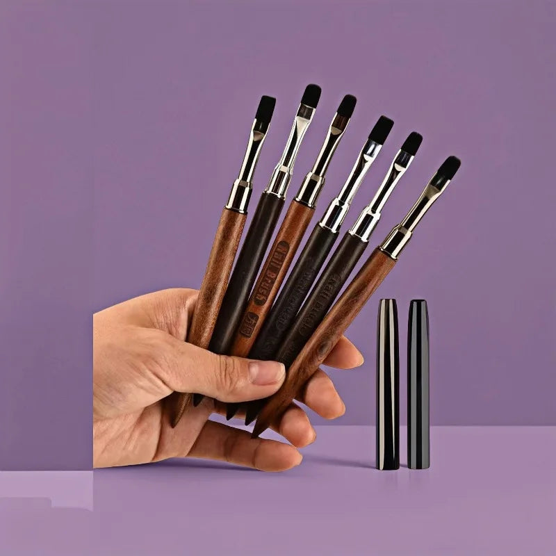 Sandalwood Nail Art Brush Set