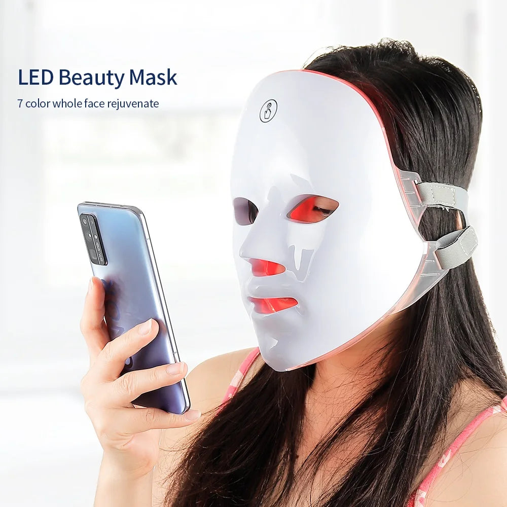 7-Color LED Face & Neck Mask – Lift, Glow, Rejuvenate