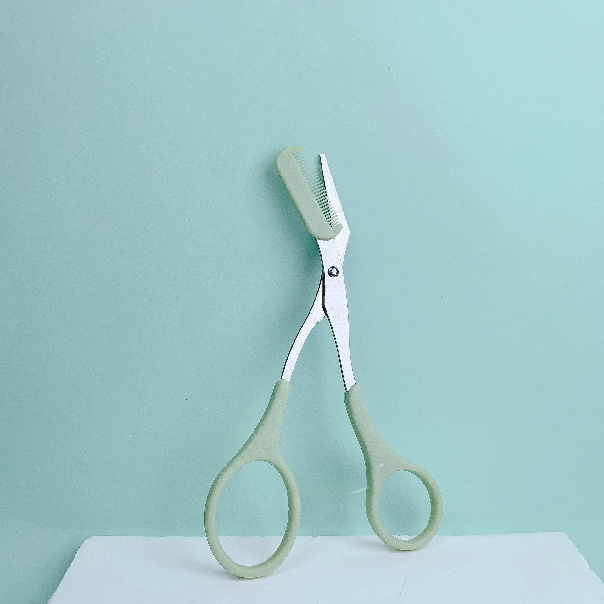 Eyebrow Scissors with Built-In Comb