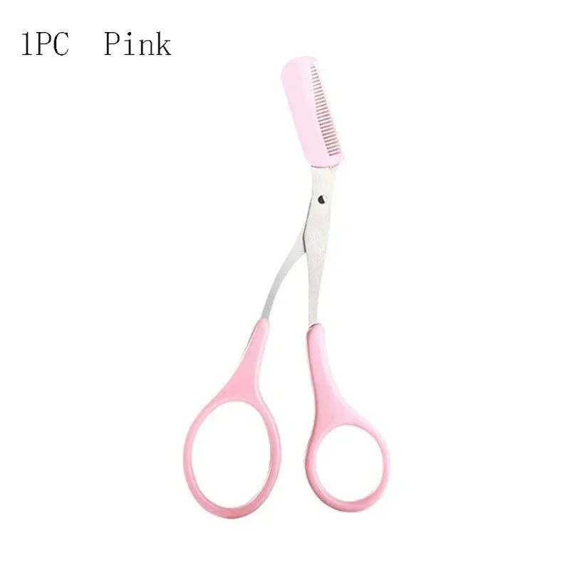 Eyebrow Scissors with Built-In Comb